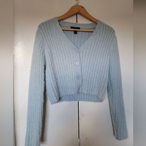 Forever 21 Fizzy Baby Blue Cardigan